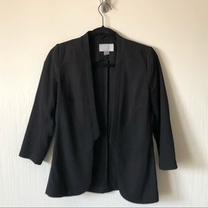 H&M classy black blazer with 3/4 sleeves
